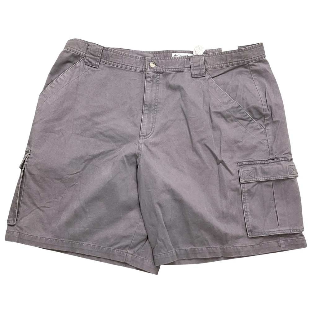 Columbia Shorts Men 44W 9L Gray Brooksville Cargo Twill Outdoor Active Hike